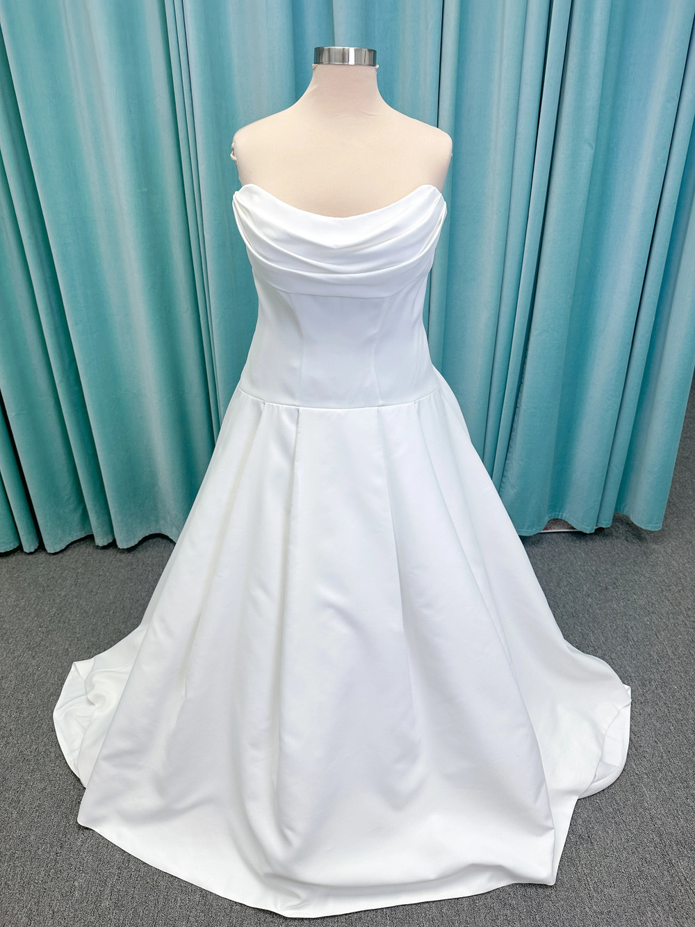 Plus Size Morilee Style 15080 Tiana Strapless A-Line Wedding Dress with Drop